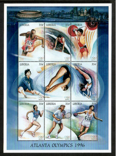 Liberia 1996 atlanta olympic - liberia,